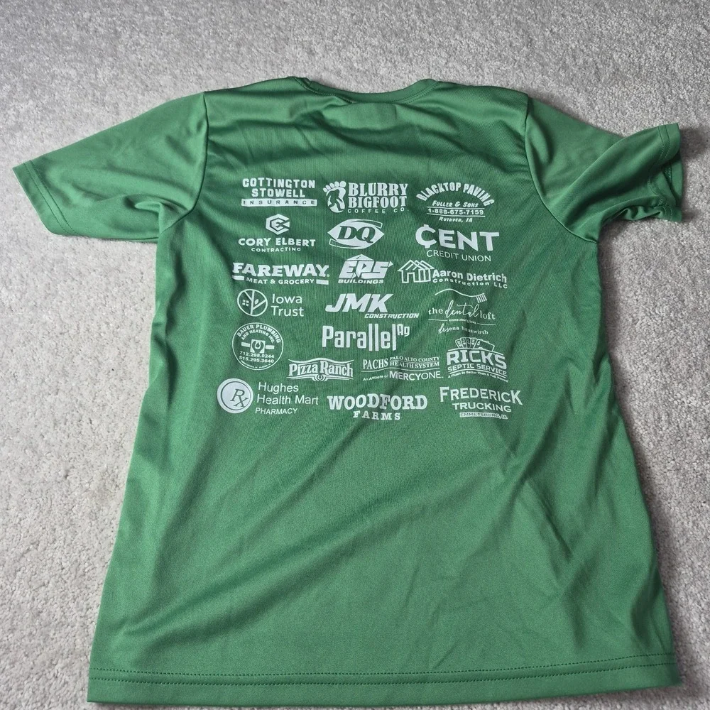 A4 Apparel performance Green PAC soccer t-shirt Youth Size Medium